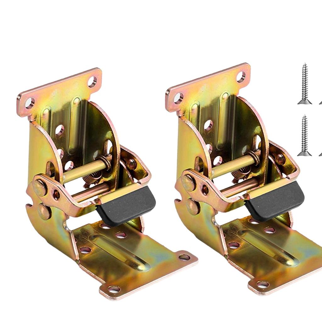 2x Möbelbeinscharniere Klappzubehör 0-90-180 Grad Einfache Montage Multifunktional Verriegelung Ausziehstütze Selbstverriegelnd