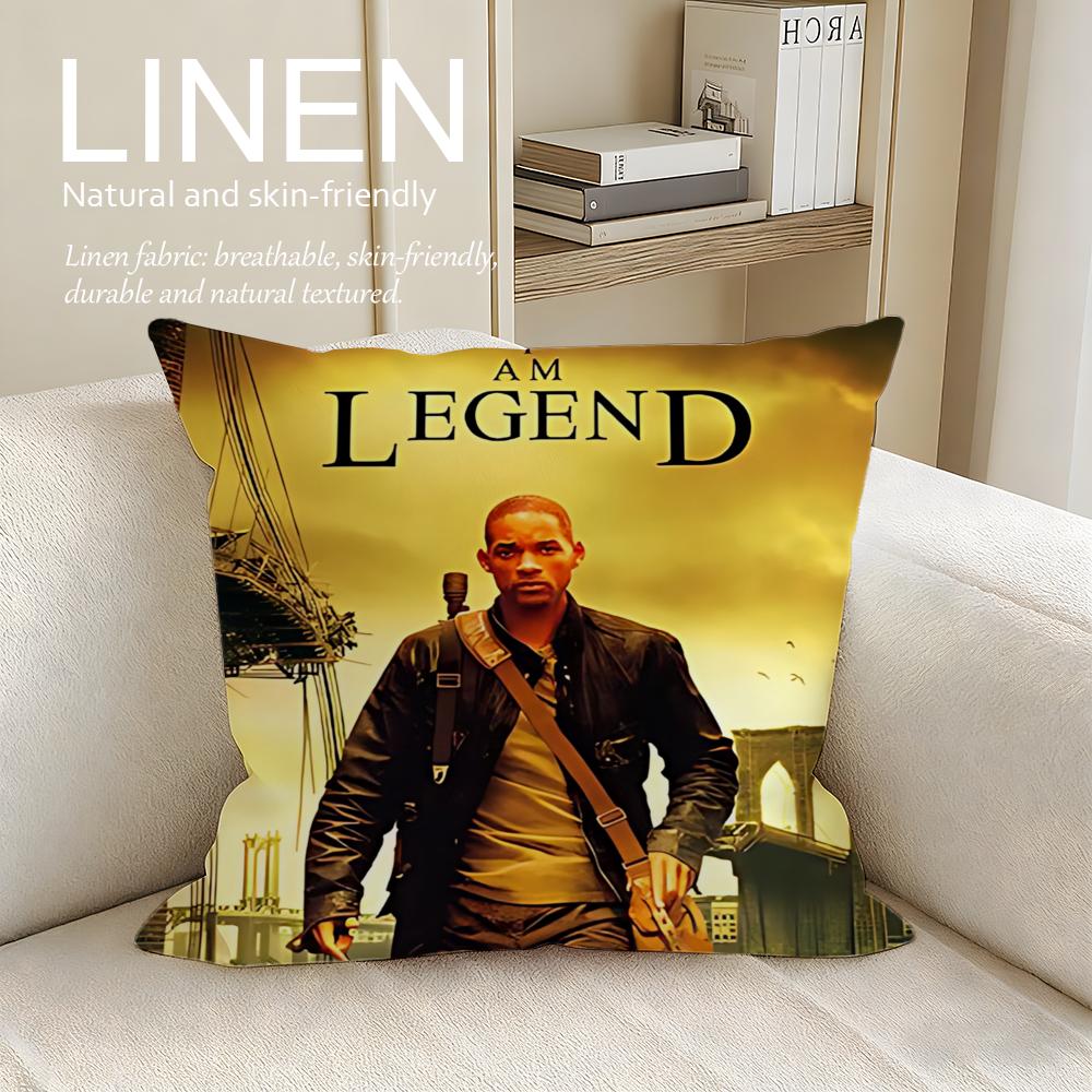 

Movie I Am Legend Cushion Cover Pillowcase Set Pcs x x Breathable Washable Sofa Cushion Cover 30X30cm