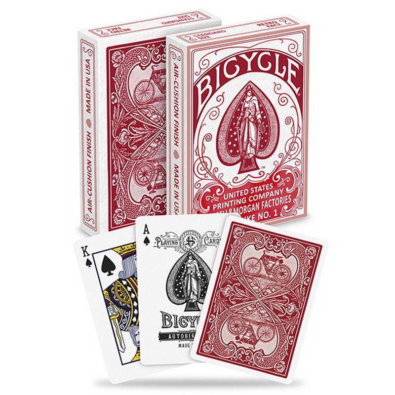 Bicycle AUTOBIKE No.1 Playing Cards Blue/Red Retro Deck Card Games Magic Tricks