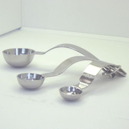 Kanda Kan Stainless Steel Measuring Spoons, Set of 3, Made In Japan, Suitable for Kitchen and Home Use, 052258