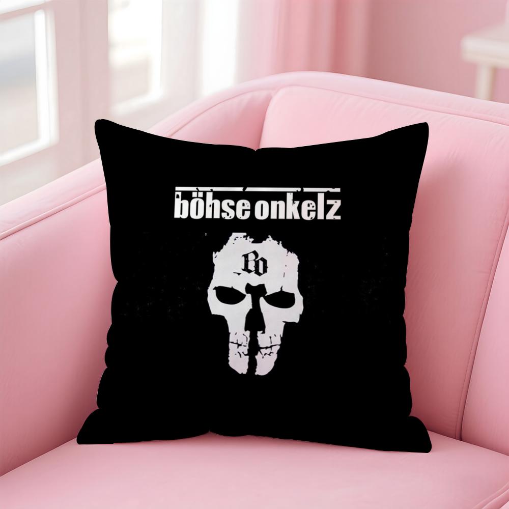 BBohse OOnkelz Cushion Cover Soft Plush Throw Pillow Cushion CoverDoubleSided Printed Pillow Case for Sofa Home Decor