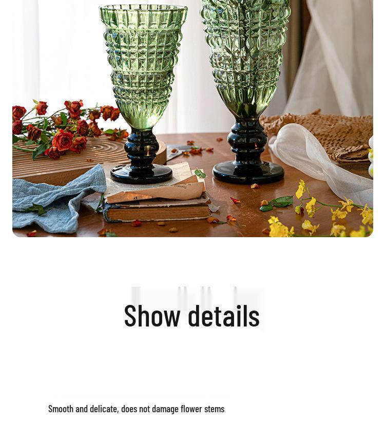 Lanterne à vent en verre de grand calibre pour arrangements floraux hydroponiques dans les salons