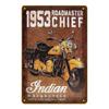 Segni Metallici Vintage Pin Up di Motociclette per Decorazione Man Cave Bar Garage