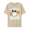 I Im Just Here For The Boos Funny Halloween Ghost Personalized Autumn Pure Cotton Tops & Tees Crazy T Shirts