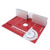 Router Table Insert Plate Imperial and Metric Scales Aluminum Alloy Router Flip Plate with Miter Guide and Fence