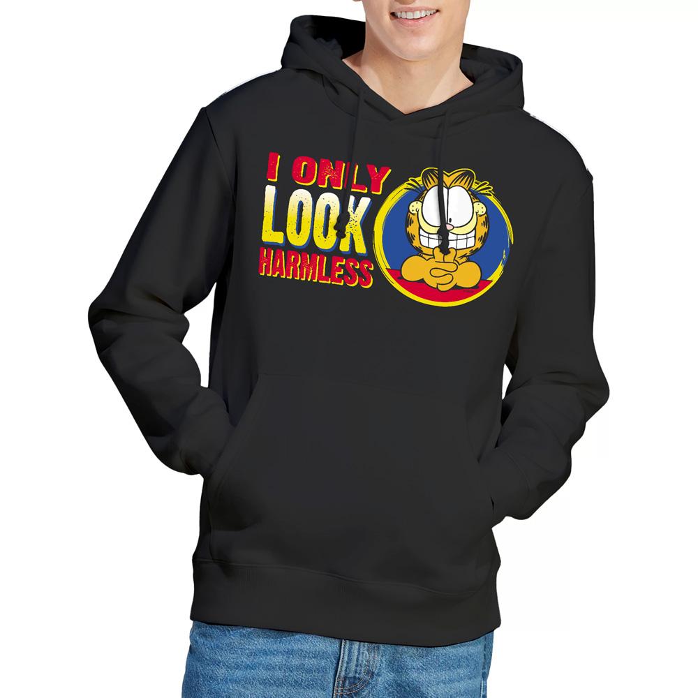Garfield Mens I Only Look Harmless Hoodie