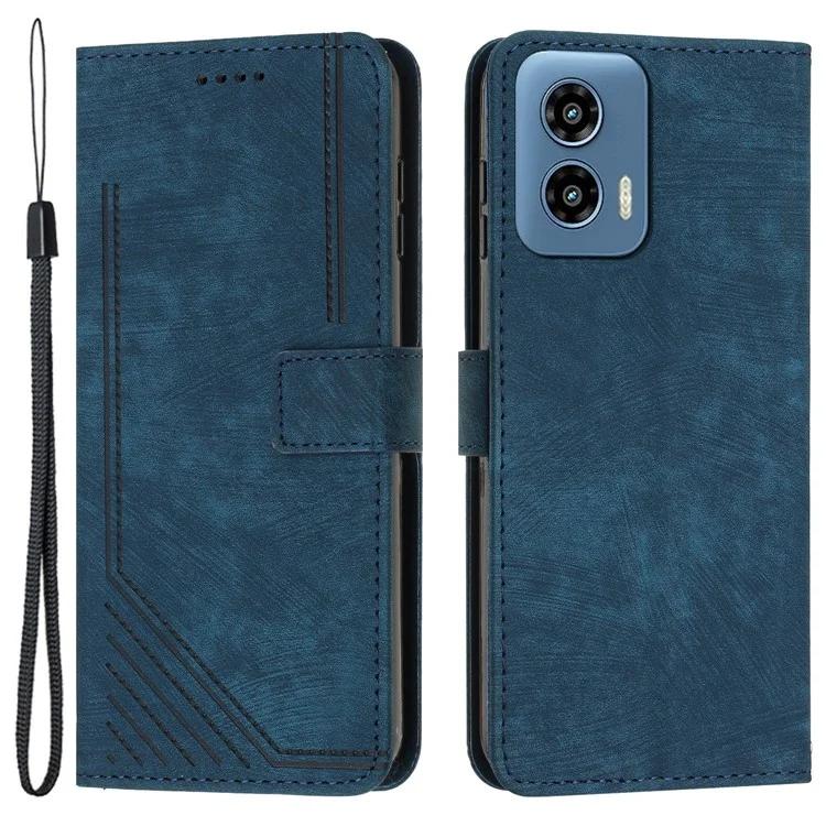 

For Motorola Moto G34 5G Case Wallet PU Leather Skin-Feel Phone Cover