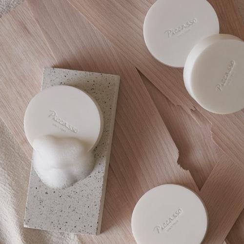 PICCASSO Brush Cleansing Soap + Soap Case Set 2items