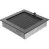 Vent Cover 22x22 Black and Silver with Blinds