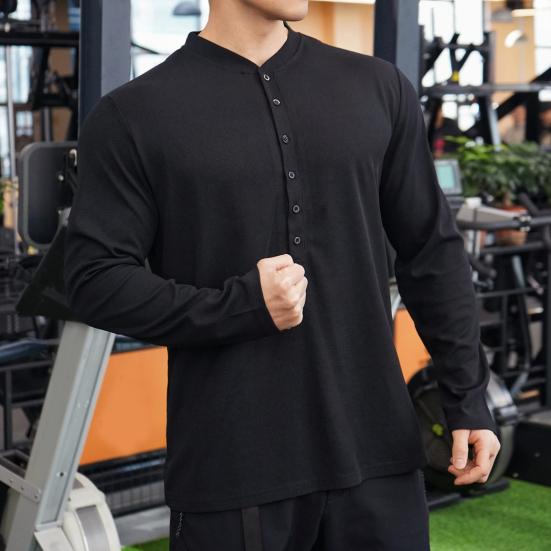 

Men s Muscle T-Shirts Long Sleeve Crewneck Top Gym Fitness Shirt Male Casual Workout Athletic 2XL бежевий