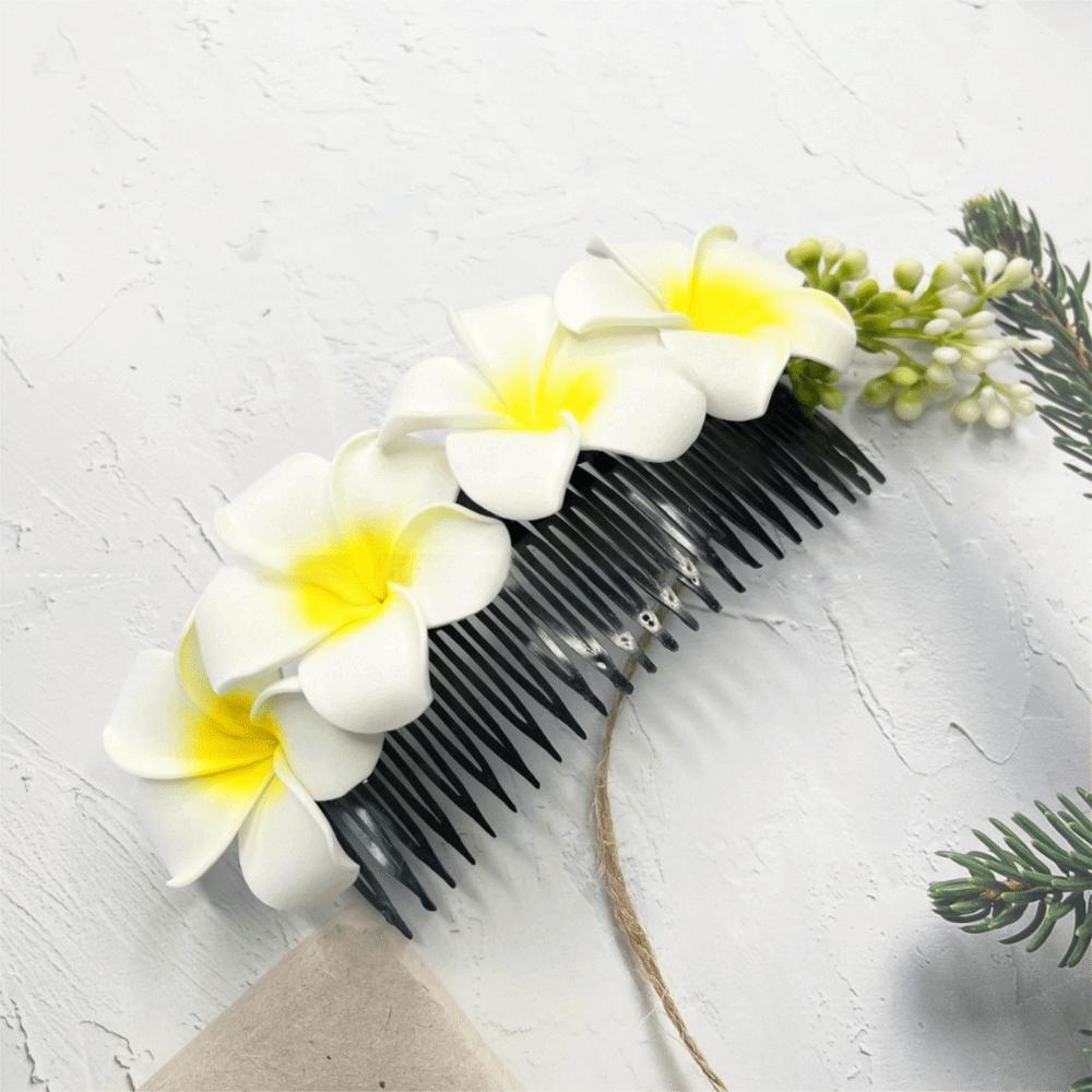 Dai Flower Hairpin Thailand Wedding Bride Accessories Retro Flower Hair Comb  Female Headwear