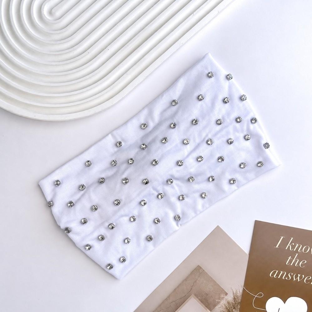 Wide Punk Rivet Hair Bands Soft Elastic Sports Headband Punk Studded Headband Hair Accessories