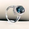 BELLA BOX Elegant Oval Zircon Lady's Finger Ring Party Gorgeous Wedding Anniversary Gift Good Quality Women Fashion Jewelry