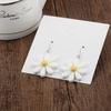 Resin Daisy Flower Earrings for Daily Wearing Party Dinner Travel Wedding Drop Dangle Earrings for Creative Charming