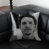 P-Pedro Pascal Pillow Actor Decor Cushion Cushion Cover Pillow Case Anti-Dustmite Invisible Zipper Silky Plush Cushion