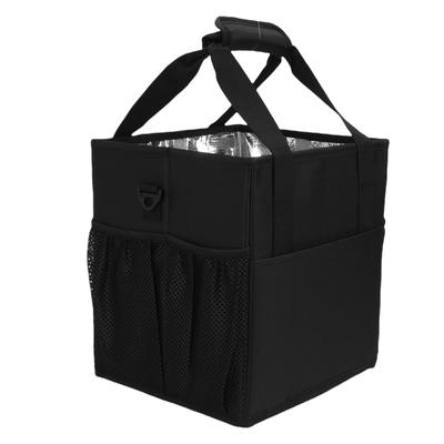 4 Cup Insulated Drink Carrier   Dividers Portable Insulated Beverage Holder Bag for Daily Life Takeout Travel