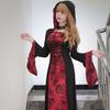 Halloween Vampir Umhang Cosplay Kostüm Zauberer Robe