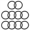 BHBL 10 PCS Metric O Rings Black Nitrile Rubber 40 Mm OD 4 Mm Thick