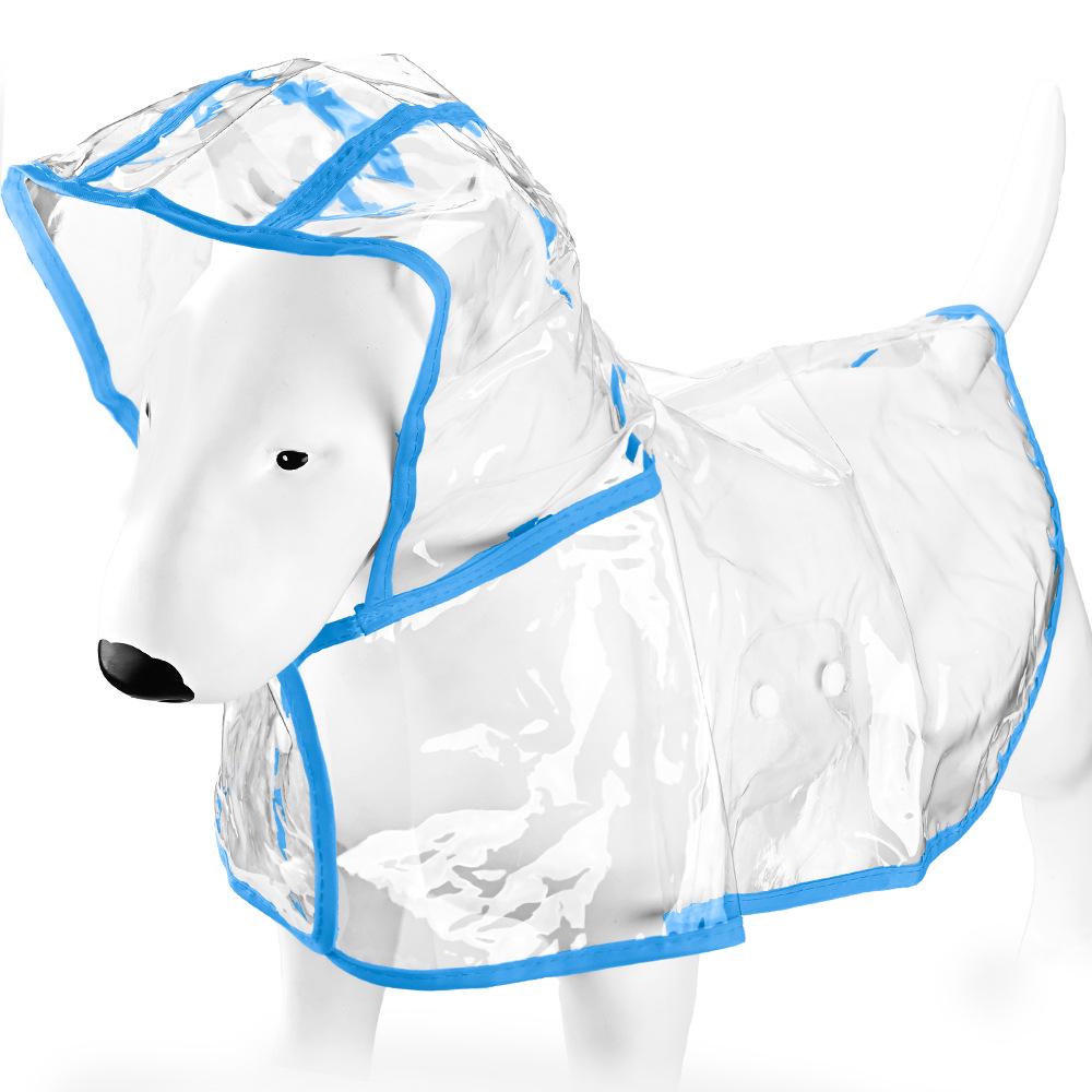 Waterproof Transparent Raincoat for Small to Medium Dogs (Corgi, Shiba Inu, Kitten, Puppy)