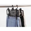 Shinko Hanger S&F Connect Skirt 4-Tier Pants Hanger, Black, Made In Japan, with 2 Adjustable Clips X 4 Tiers, Skirt/Pants Clips, Pinch, Anti-Slip, Non
