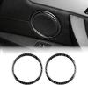 Carbon Fiber Style Door Speaker Cover Trim Sticker for BMW Z4 E89 Roadster 2009-2017 Interior Accessories