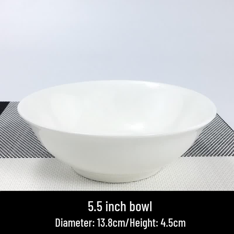 HUAIYI White Ceramic Douli Bowl