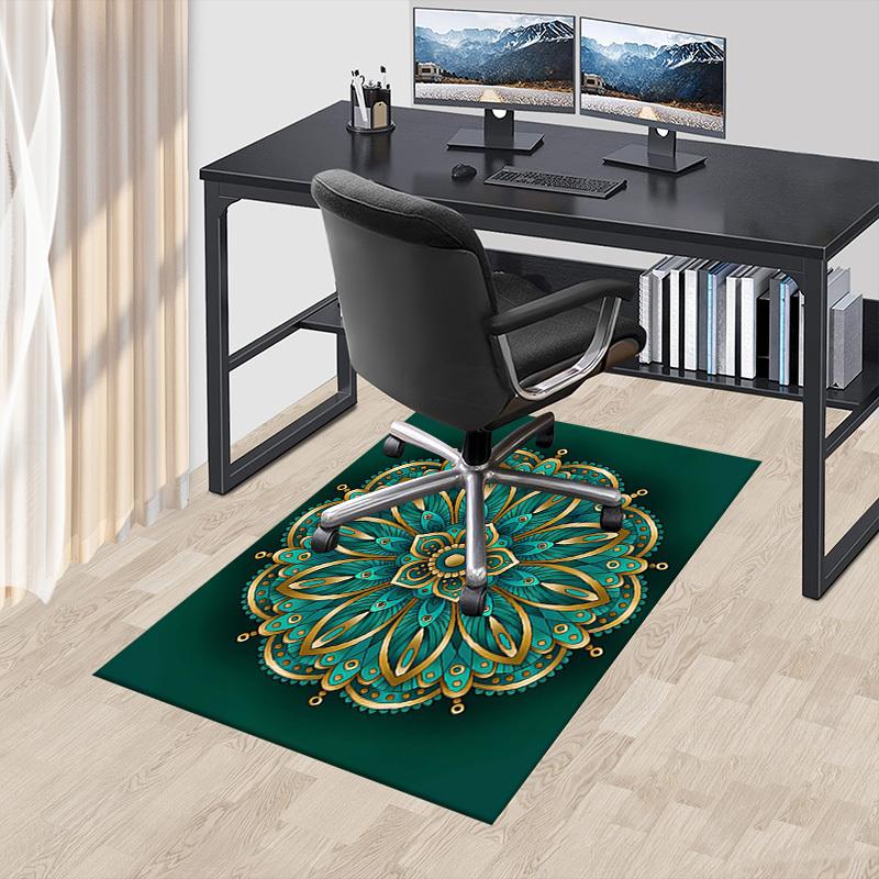 1PC Mandala Pattern Extra Large Non Slip Floor carpet, Office, family, Studio   Large Area Rug Indoor Rugs, Bold Statement Piece