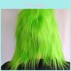 Maschera Verde di Peluche Divertente per Festa di Natale Cosplay Costume Accessorio per Adulti