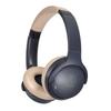 NBG Wireless Up To 60 Hours of Fast Low Latency Slim Navy Beige Audio-Technica ATH-S220BT Headphones, Bluetooth, Playback, Charging, Mode, Multi-Point