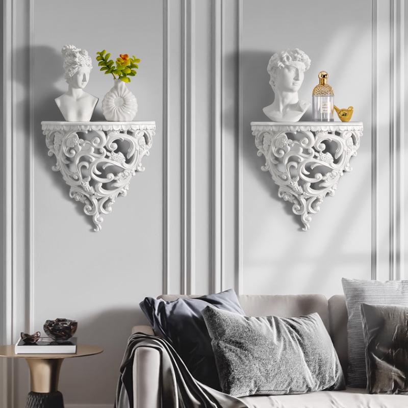 European Creative Resin Wall Shelf – Decorative Hanging Ornament for Home