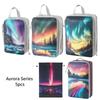 5Pcs/Set Travel Organizer Set Zipper Storage Bag Large Capacity Bag Compressible Underwear Suitcase Luggage Packing Cubes