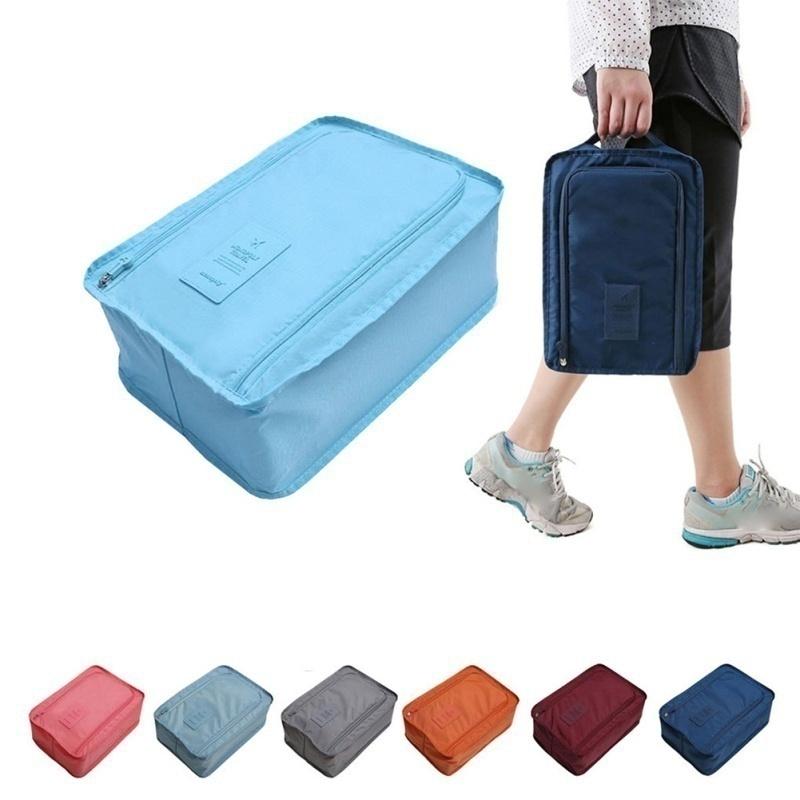 Portable Travel Shoes Storage Outdoor Tote Pouch Zip Waterproof Bag Organizer