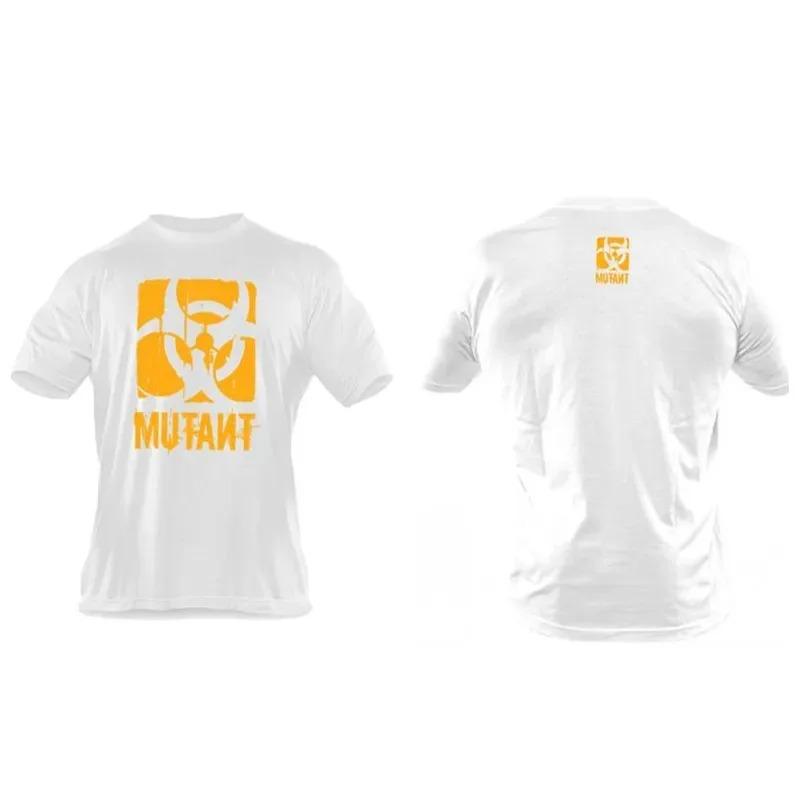 Summer Gym Men's T Shirt MUTANT Print Cotton Fitness Women T-Shirts High Quality Bodybuilding Tees Man Clothing Free Shipping