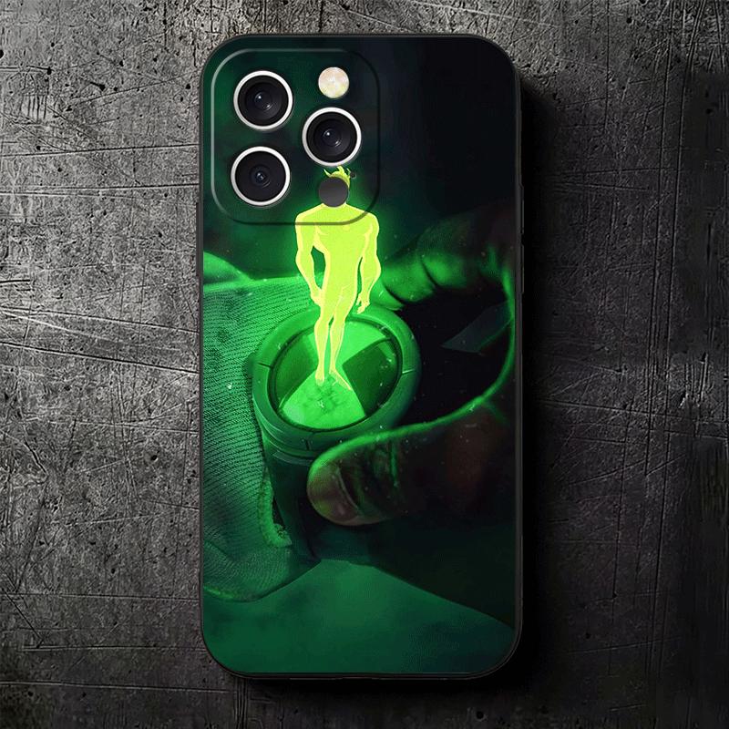 Cartoon Ben 10 Soft Phone Case for iPhone 16 16E 17 Air 15 Pro Max 14 Plus 13 Mini 11 12 7 Black Cover Back Shell