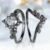 Sanjie Luxury Engagement Ring, European Beautiful Woman Wedding Couple Ring, Fashionable Zircon Ring