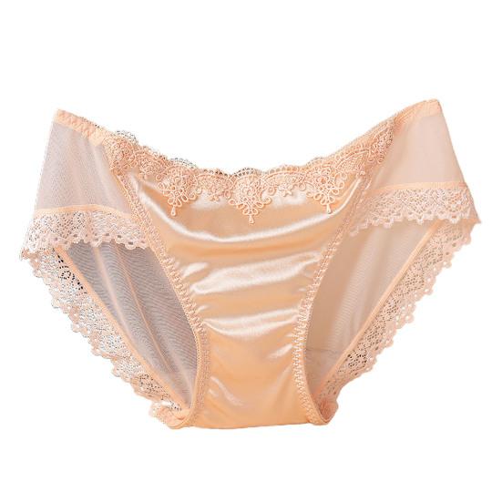 Dámské kalhotky Trendy Sexy Perspektiva Tenké Pohodlné Uvnitř Nošení Nylonová Krajka Šití Dámské Kalhotky Doplňky na spaní