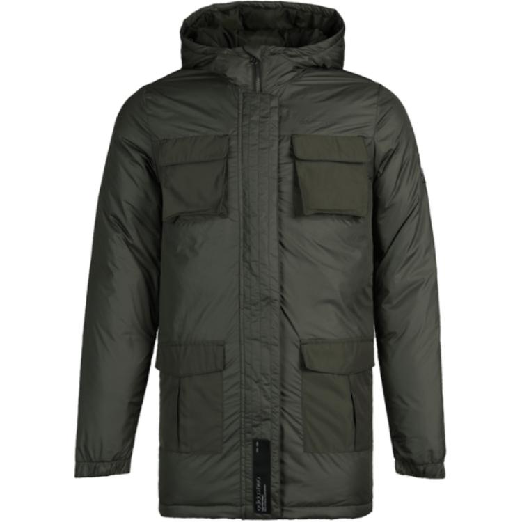 Adidas Neo PK MIL DW Hooded Fashion Warm Down Jacket Men Jackets Green DU2391
