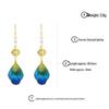 925 Silver Chinese Velvet Flower Earrings: Handcrafted Silk Ear Hooks for Women’s Hanfu & Qipao