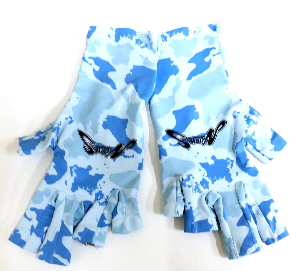Nories Palmless Gloves Blue Camo L Three-Season NS-05
