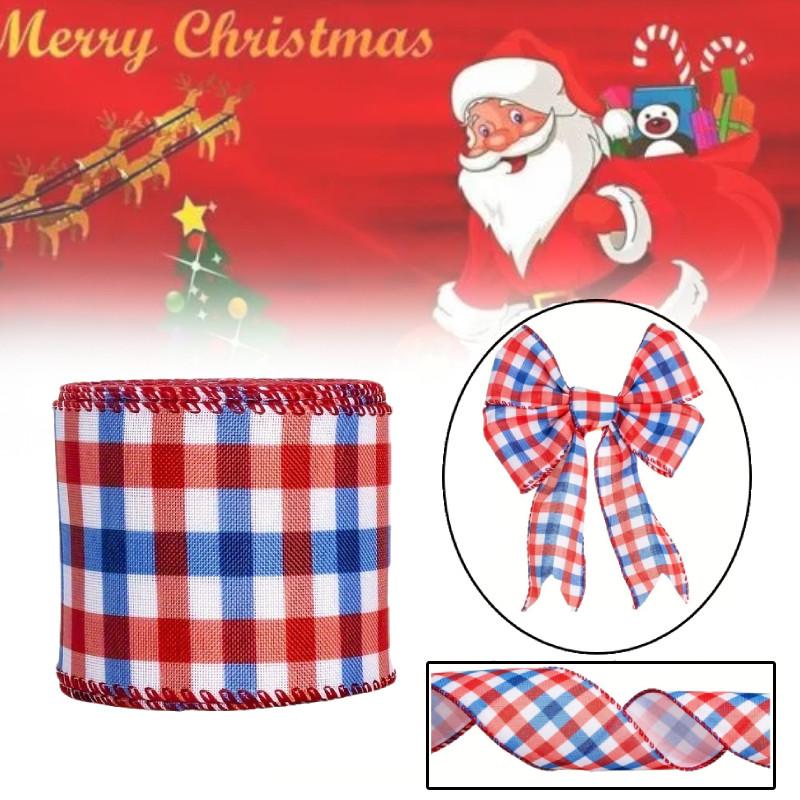 Creative American Flag Red Blue White Ribbon For Independence Day Decorations