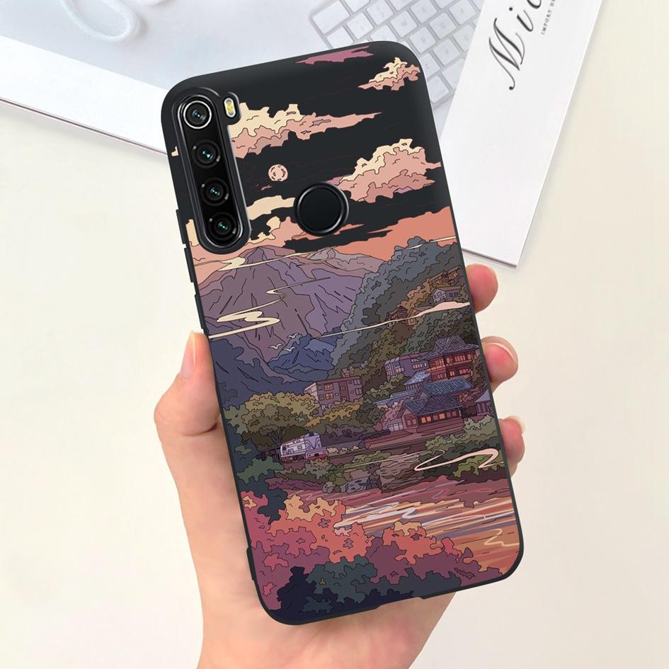 For Phone Cover Xiaomi Redmi Note 8 8T Case Popular Flower Slim Soft Silicone Coque For Xiaomi Redmi Note 8 Pro Note8 8 T Fundas