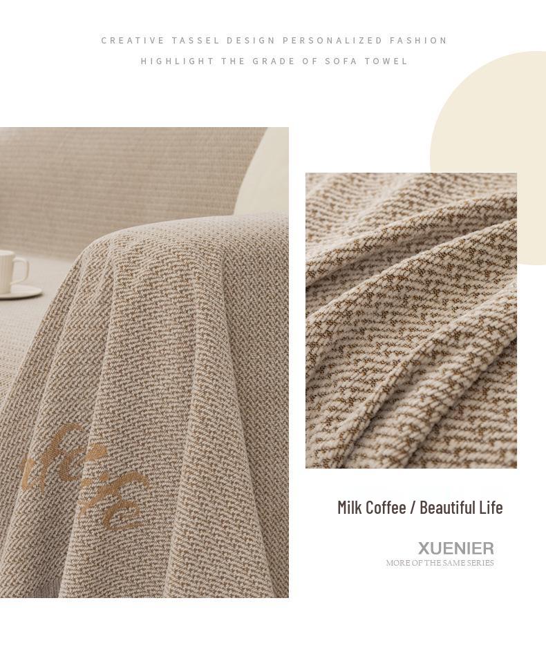 Nordic Chenille Sofa Cover Set – Universal All-Season Throw Blanket and Sofa Towel
