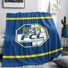 1Pc FC Luzern Print Flannel Blanket High Quality Warm Comfortable Cover for All Seasons Perfect for Gifts Home Decor