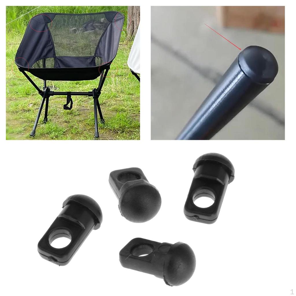 4Pcs Plug Chair Leg Inserts for Metal Legs Furniture Glides Floor Protector Tubing Table