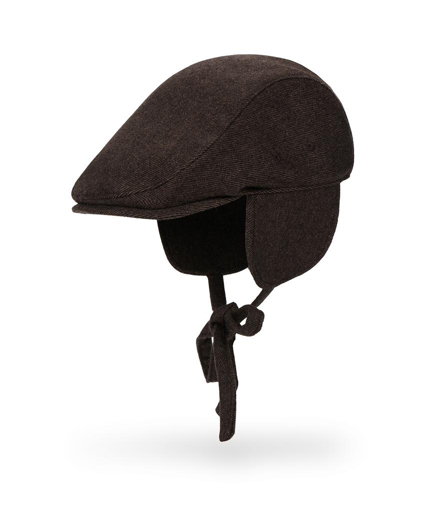 Bajal Va Embroidered Fly Hunting Cap Brown