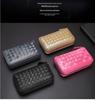 Men's Knitted Leather Car Key Pouch - Large Capacity Zipper Key Holder with Portable Keychain