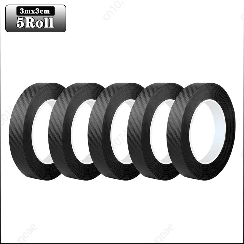 3m Auto 3D Kohlefaser Aufkleber Türschwelle Trittschutz Kofferraumstoßstange Seitenspiegel Kratzschutzband Autoaufkleber
