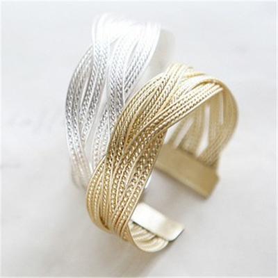 New Alloy Woven Fried Dough Twists Bracelet Fashion Exquisite Bracelet Jewelry