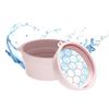 Collapsible Face Bowl with Built-in Ice Tray Eco-friendly Reusable Portable Silicone Ice Facial Folding Washbasin