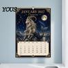 Artistieke Wandplanner 2027 Twaalf Zodiac Kralenkunst Kalender Kit, Handgemaakte Strass Schildering 12 Maanden Stressverlichting Handwerk Activiteit Ophanging